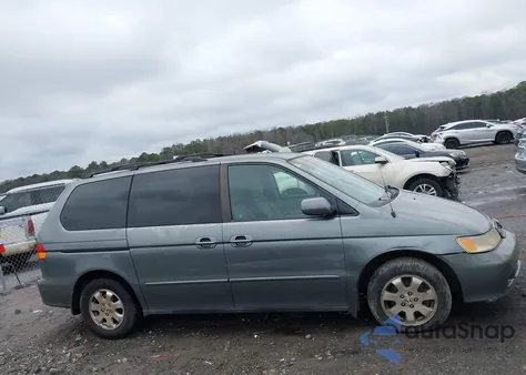 2002 Honda Odyssey Ex from USA, damaged, VIN 5FNRL18652B002733